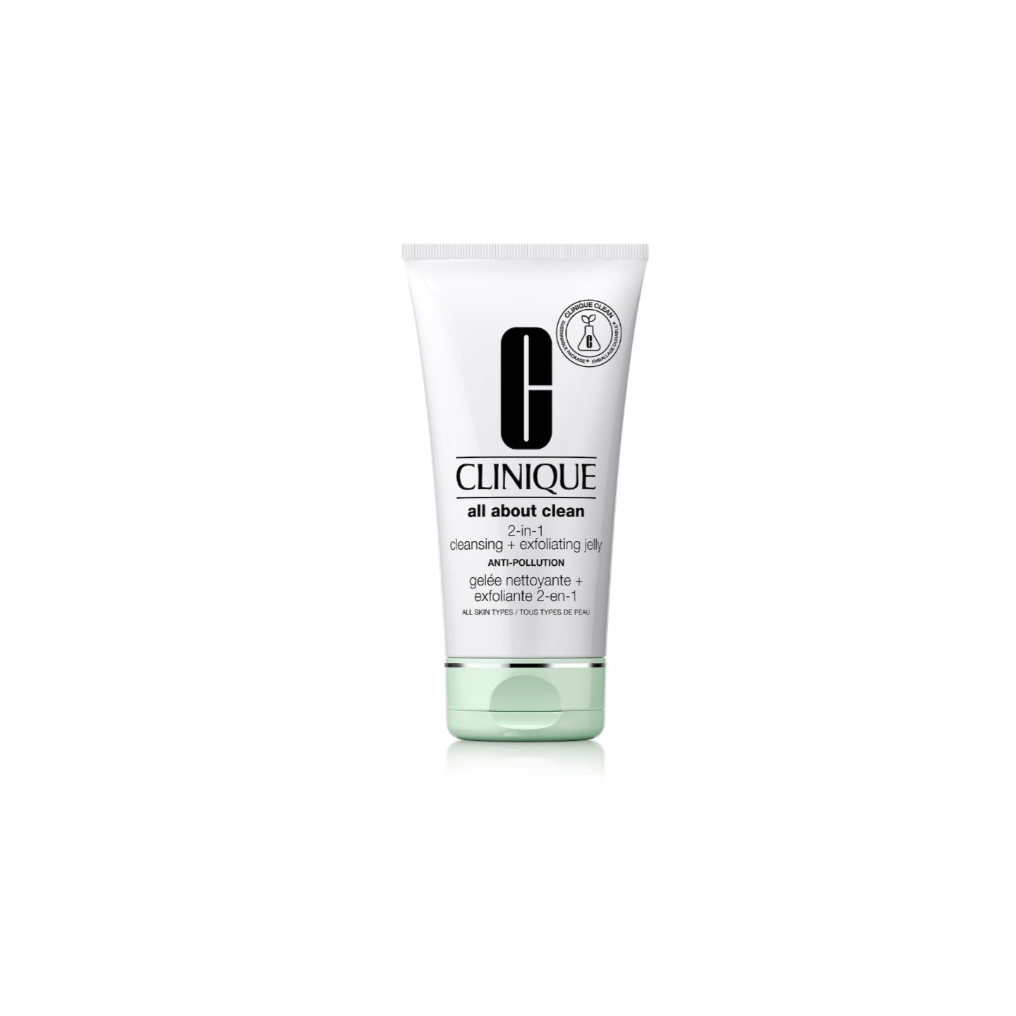 CLINIQUE – All About Clean 2-in-1 Cleansing + Exfoliating Jelly – 30ML
