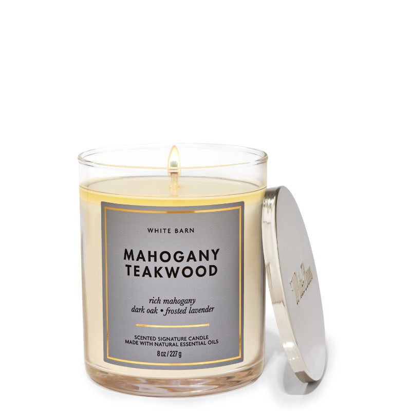 BATH AND BODY WORKS - MAHOGANY TEAKWOOD CANDLE