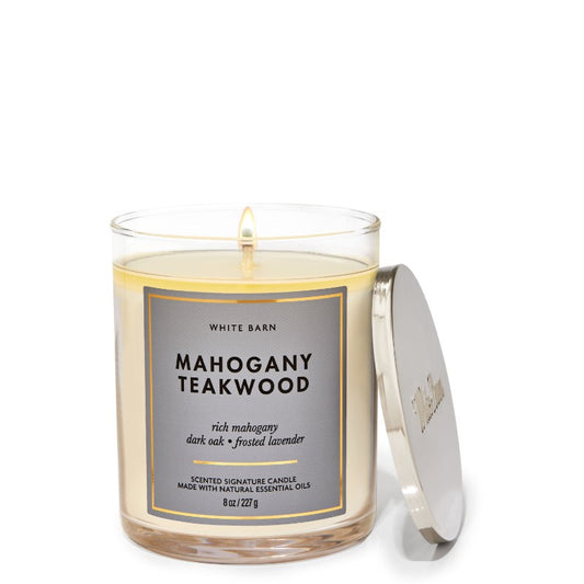 BATH AND BODY WORKS - MAHOGANY TEAKWOOD CANDLE
